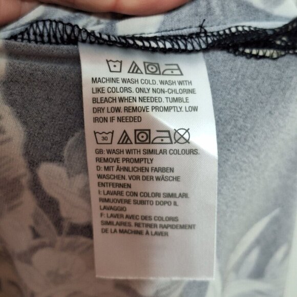 Susan Graver Size LP Maxi Dress Stretch Sleeveless Elastic Waist Black Floral‎ - Picture 11 of 11